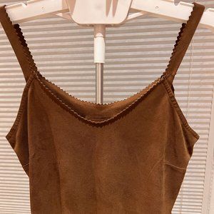 micro-suede camisole